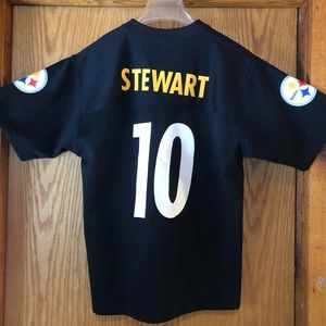 Kids Pittsburgh Steelers NFL Stewart #10 Jersey L